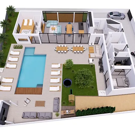 De Luxe Piscine Jacuzzi *